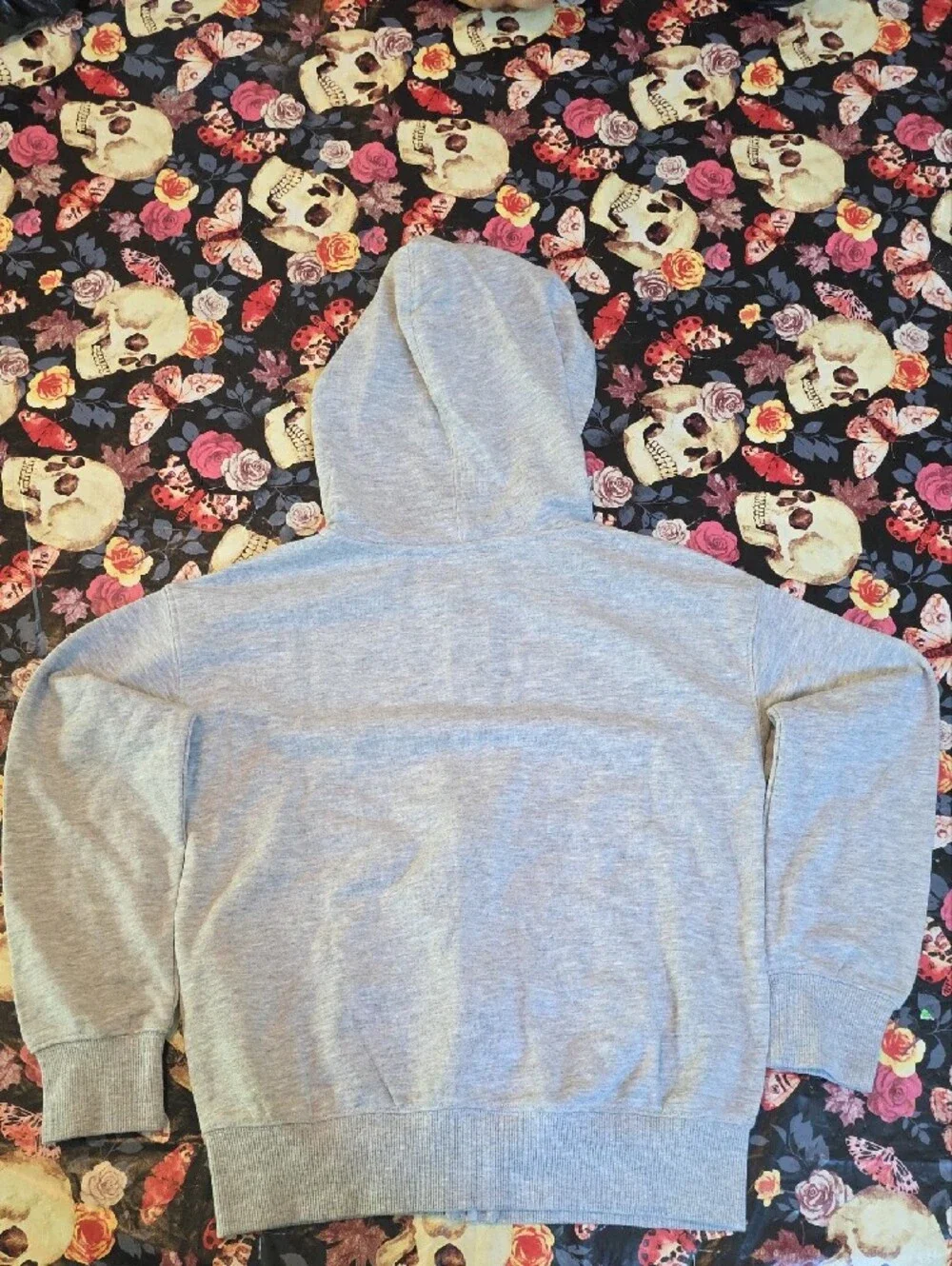 NEW WT TAG! GAP Gray Kids Zip-Up Hoodie w/ Navy Logo